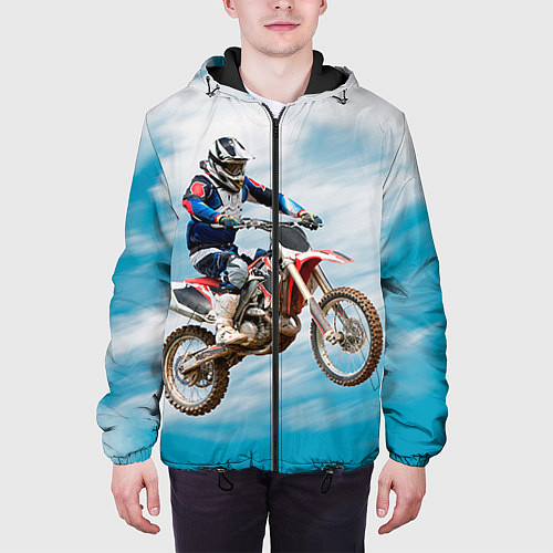 Мужская куртка Эндуро / 3D-Черный – фото 3