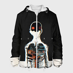 Куртка с капюшоном мужская Three Days Grace: Skeleton, цвет: 3D-белый