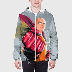 Куртка с капюшоном мужская One Punch Man Fist, цвет: 3D-белый — фото 2