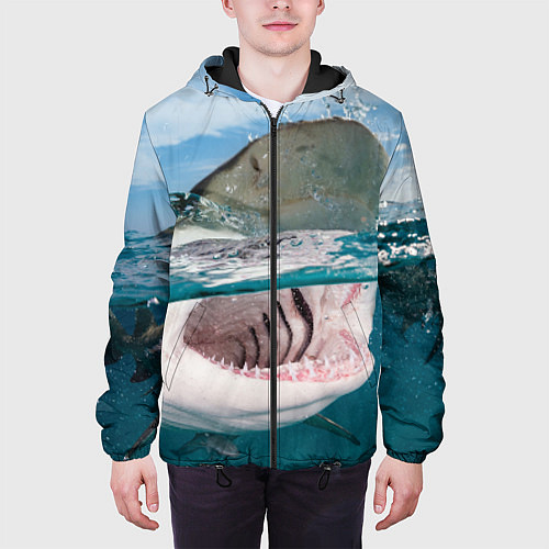 Мужская куртка Хищная акула / 3D-Черный – фото 3