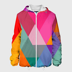 Мужская куртка Разноцветные полигоны