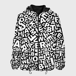Мужская куртка Английский алфавит