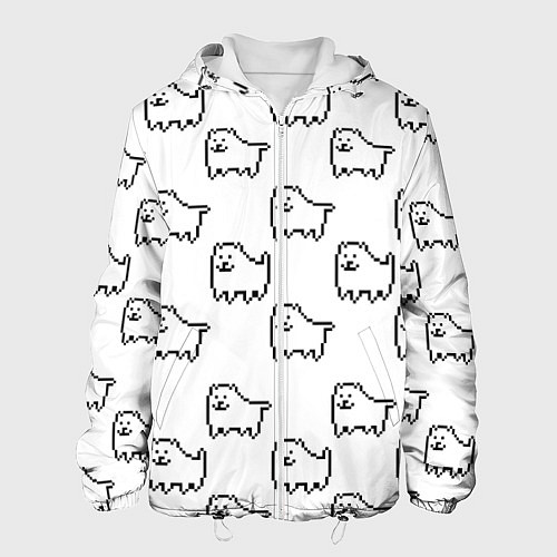 Мужская куртка Undertale Annoying dog white / 3D-Белый – фото 1