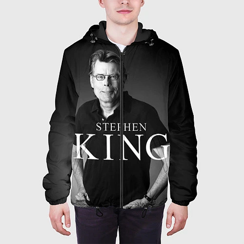 Мужская куртка Стивен Кинг / 3D-Черный – фото 3