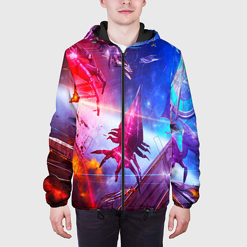 Мужская куртка Mass effect / 3D-Черный – фото 3
