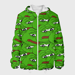 Куртка с капюшоном мужская Sad frogs, цвет: 3D-белый