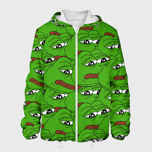 Мужская куртка Sad frogs / 3D-Белый – фото 1