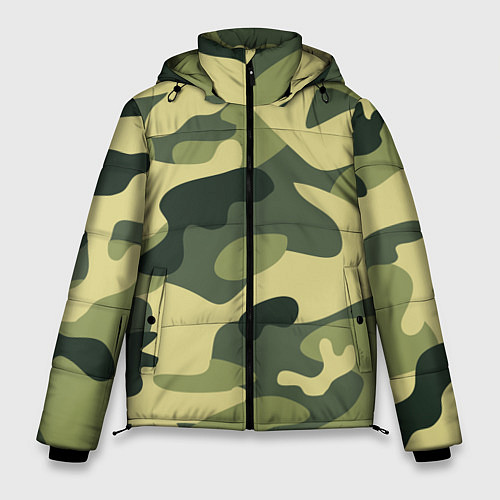 Мужская зимняя куртка Камуфляж: зеленый/хаки / 3D-Черный – фото 1