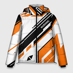 Куртка зимняя мужская CS:GO Asiimov P90 Style, цвет: 3D-светло-серый