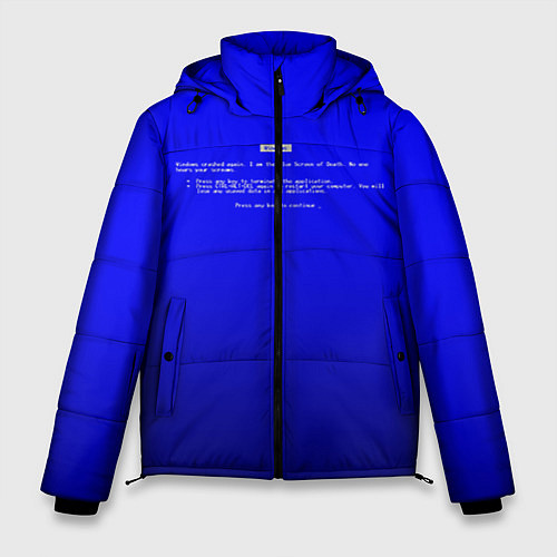 Мужская зимняя куртка BSOD / 3D-Черный – фото 1