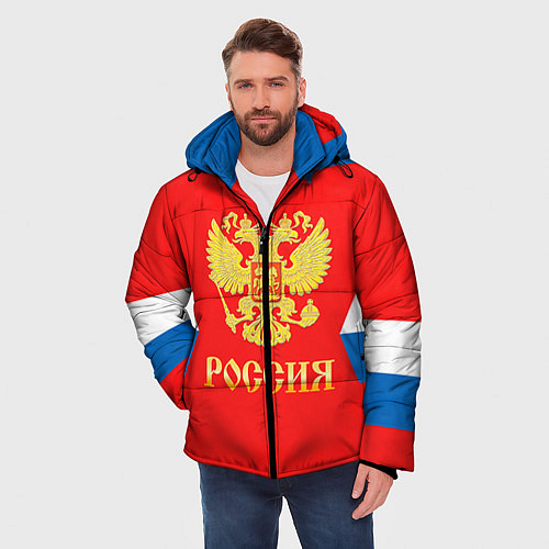 Мужская зимняя куртка Сборная РФ: #8 OVECHKIN / 3D-Светло-серый – фото 3