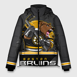 Куртка зимняя мужская Boston Bruins, цвет: 3D-светло-серый