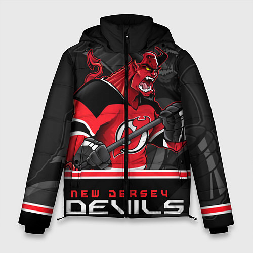 Мужская зимняя куртка New Jersey Devils / 3D-Черный – фото 1