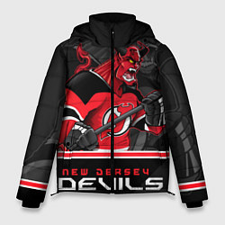 Куртка зимняя мужская New Jersey Devils, цвет: 3D-красный