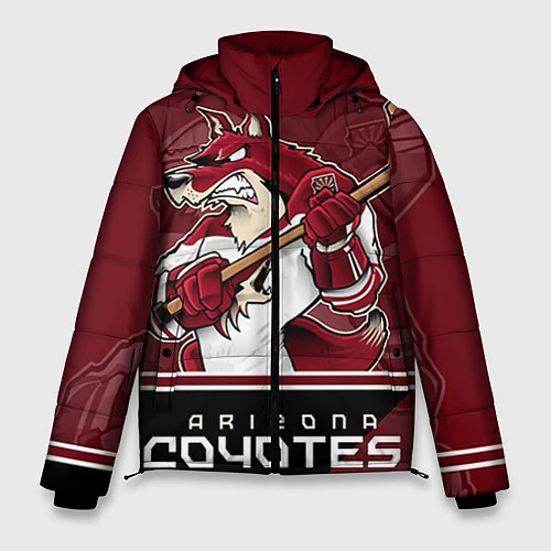 Мужская зимняя куртка Arizona Coyotes / 3D-Черный – фото 1