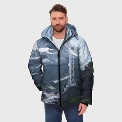 Куртка зимняя мужская Горы Алтая, цвет: 3D-черный — фото 2