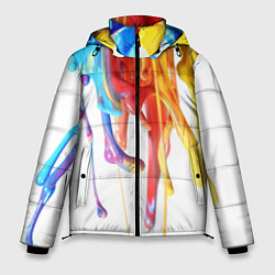 Куртка зимняя мужская Краска, цвет: 3D-черный