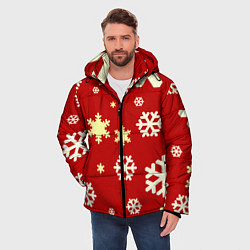Куртка зимняя мужская Snow, цвет: 3D-красный — фото 2