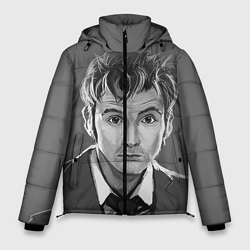 Мужская зимняя куртка Doctor Who: fun-art / 3D-Черный – фото 1