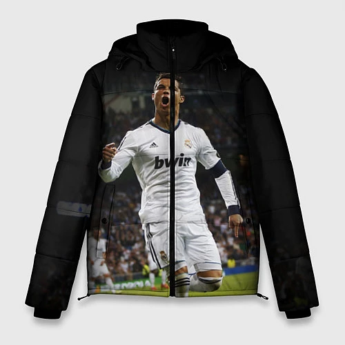 Мужская зимняя куртка Роналдо / 3D-Черный – фото 1
