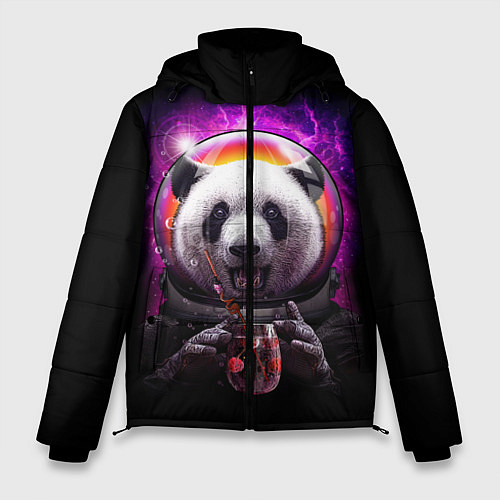 Мужская зимняя куртка Panda Cosmonaut / 3D-Черный – фото 1