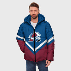 Куртка зимняя мужская NHL: Colorado Avalanche, цвет: 3D-красный — фото 2