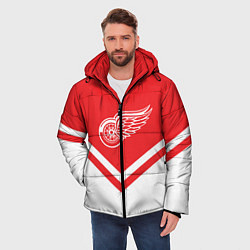 Куртка зимняя мужская NHL: Detroit Red Wings, цвет: 3D-черный — фото 2