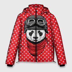 Куртка зимняя мужская Панда пилот, цвет: 3D-черный