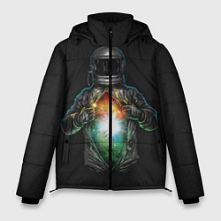 Куртка зимняя мужская Космос внутри, цвет: 3D-черный