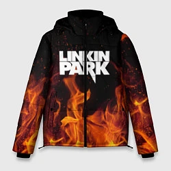 Куртка зимняя мужская Linkin Park: Hell Flame, цвет: 3D-красный