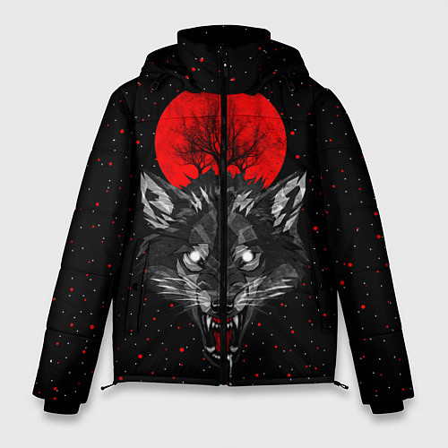 Мужская зимняя куртка Кровавая Луна / 3D-Черный – фото 1