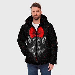 Куртка зимняя мужская Кровавая Луна, цвет: 3D-черный — фото 2