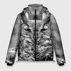 Куртка зимняя мужская Ночной филин, цвет: 3D-черный