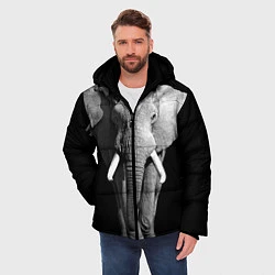 Куртка зимняя мужская Старый слон, цвет: 3D-черный — фото 2