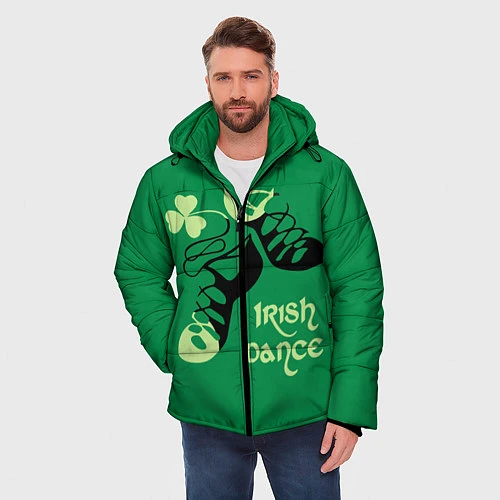 Мужская зимняя куртка Ireland, Irish dance / 3D-Светло-серый – фото 3