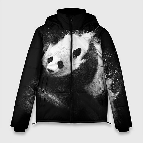 Мужская зимняя куртка Молочная панда / 3D-Черный – фото 1