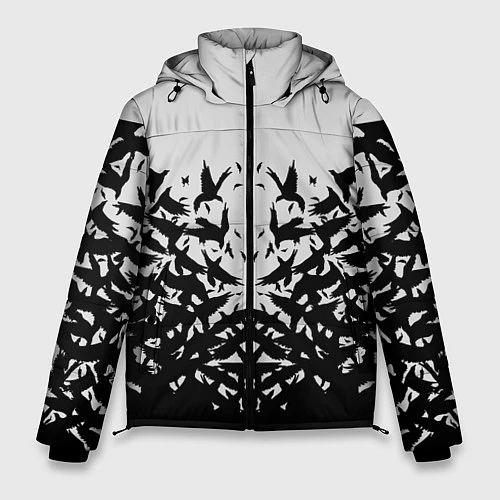 Мужская зимняя куртка Птичий вихрь / 3D-Черный – фото 1