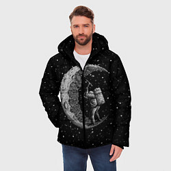 Куртка зимняя мужская Лунный шахтер, цвет: 3D-черный — фото 2