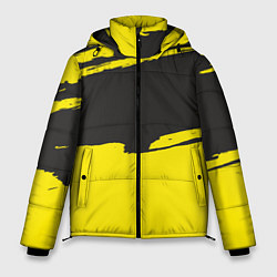 Куртка зимняя мужская Чёрно-жёлтый, цвет: 3D-черный
