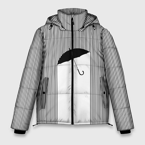 Мужская зимняя куртка Дождь / 3D-Черный – фото 1