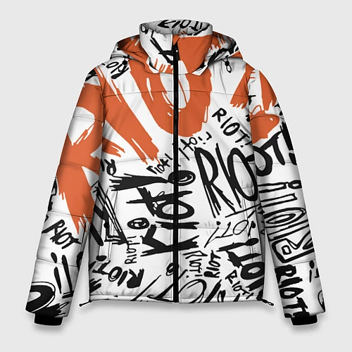 Мужская зимняя куртка Paramore: Riot / 3D-Светло-серый – фото 1