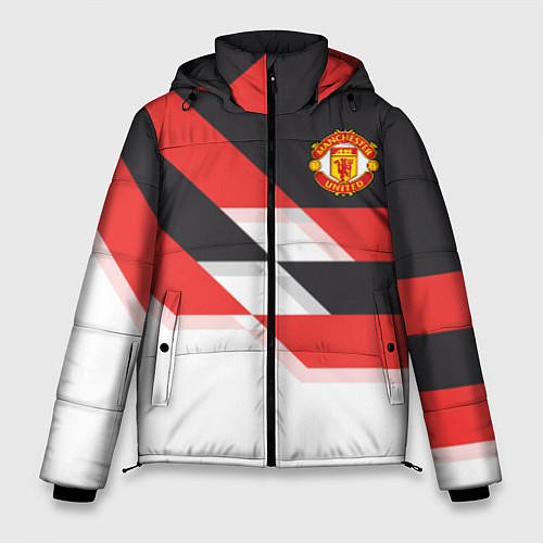 Мужская зимняя куртка Manchester United: Stipe / 3D-Черный – фото 1