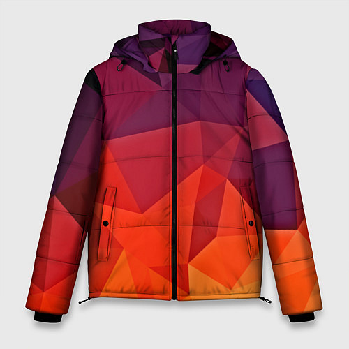 Мужская зимняя куртка Geometric / 3D-Черный – фото 1