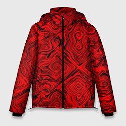 Куртка зимняя мужская Tie-Dye red, цвет: 3D-черный