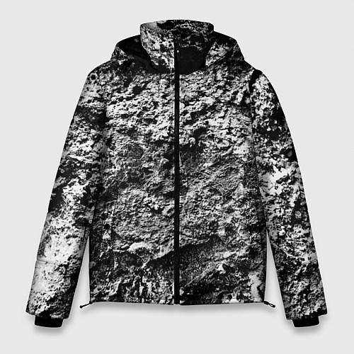 Мужская зимняя куртка Серая текстура / 3D-Черный – фото 1