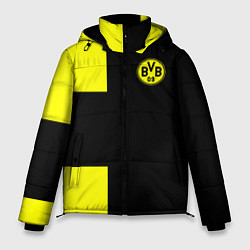 Куртка зимняя мужская BVB FC: Black style, цвет: 3D-красный