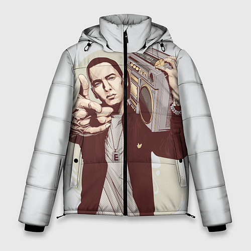 Мужская зимняя куртка Eminem: Street Music / 3D-Черный – фото 1