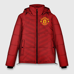 Куртка зимняя мужская Manchester United: Red Lines, цвет: 3D-черный