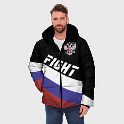 Куртка зимняя мужская Fight Russia, цвет: 3D-черный — фото 2