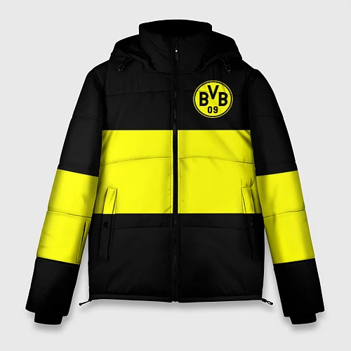 Мужская зимняя куртка Borussia 2018 Black and Yellow / 3D-Черный – фото 1